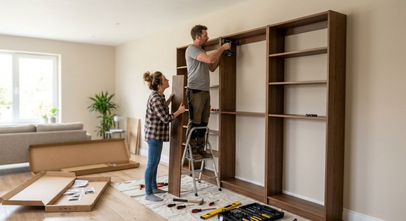 Custom Bookshelves Installation in Frederick, MD